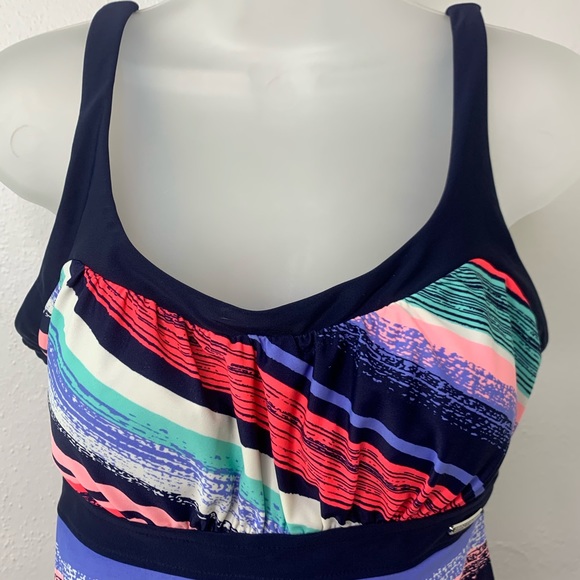 ZeroXPosur Swimwear Colorful Swim Tankini | 12 - Picture 6 of 7